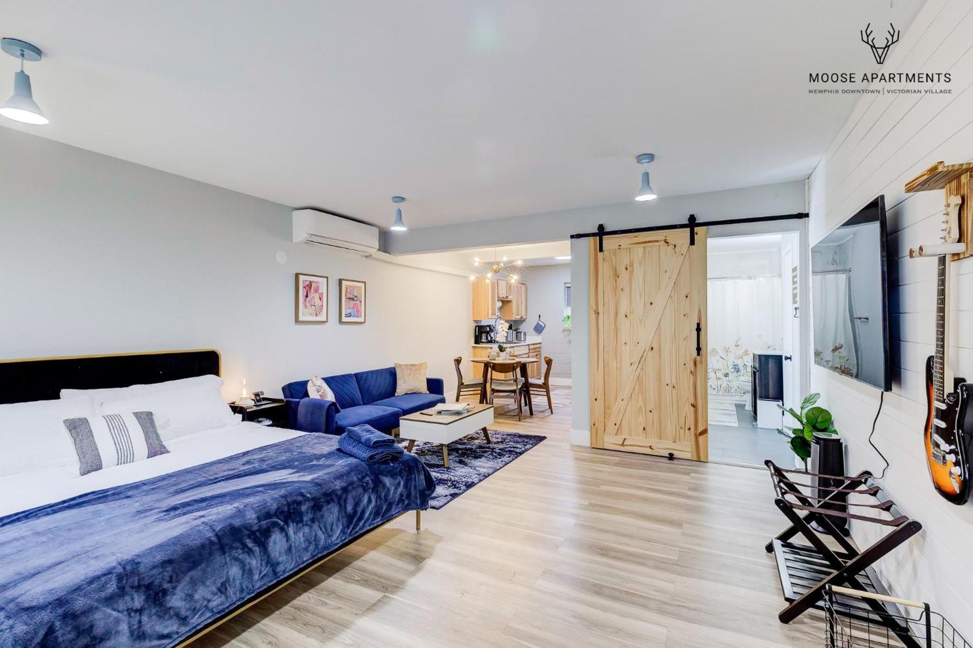 The Moose #9 - Brand New Luxe Modern Loft With Free Parking, King Bed & Fast Wifi * Memphis